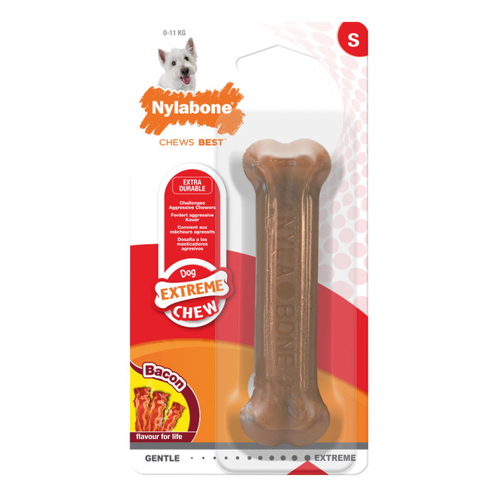 Nylabone Dura Chew Bacon S (Set de 72) مراقبة