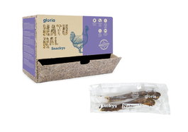 Snackys Cuellos de Pato Horno Naturales Display 30 Bolsas (2 Cuellos por Bolsa) - Snacks para Perros 100% Pato Hecho en España