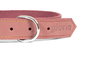 Gloria Collar Oasis 70 cm X 30 mm Rosa para Perro, Piel Nobuck Doble Capa Costura Reforzada