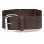 Gloria Collar Liso de Cuero Marrón 85 x 4 cm