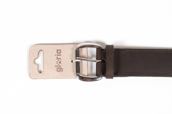 Gloria Collar Liso 85 X 4 cm Cuero Piel Razas Grandes Control
