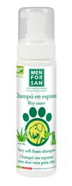 Menforsan Champú en Espuma para Perros y Gatos 200 ml - Limpieza sin Agua con Aloe Vera