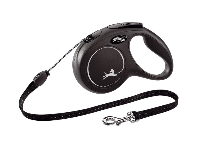 Flexi Classic Cord M Negro 8m