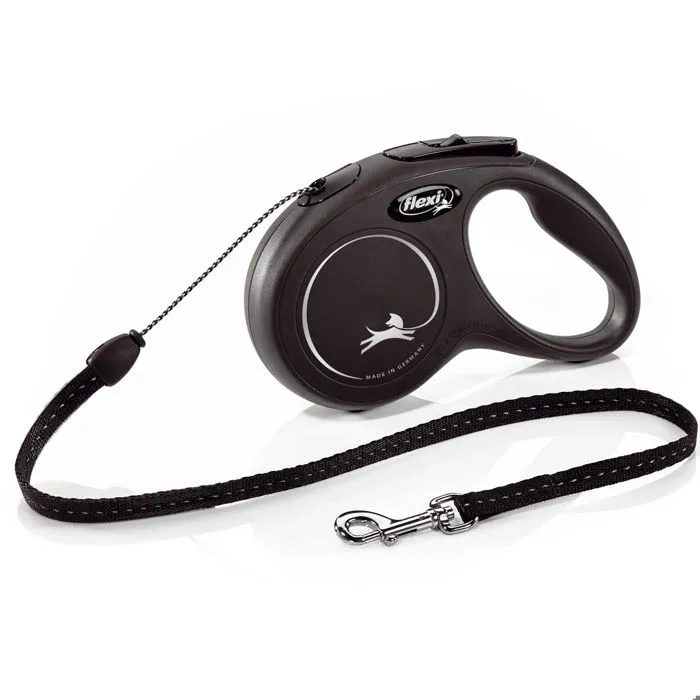 Flexi Classic Cord M Negro 8m