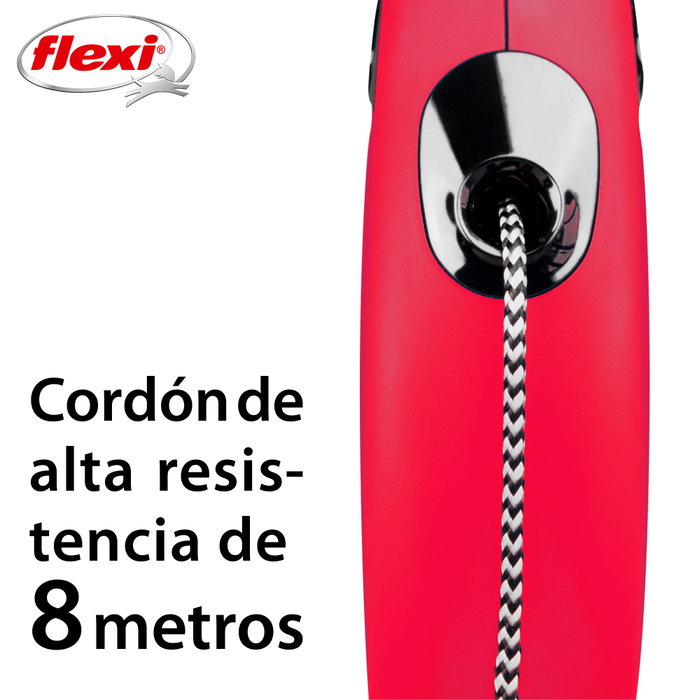 Flexi Classic Correa Extensible de Cordón 8m Rojo M Hasta 20kg Flexi Classic Correa Extensible de Cordón 8m Rojo M Hasta 20kg