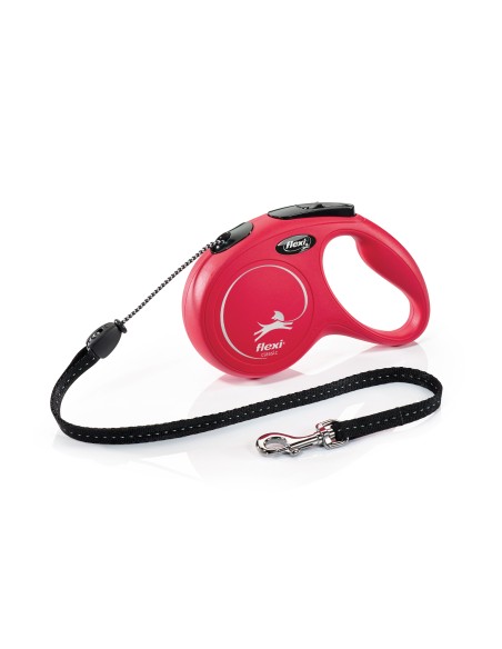 Flexi Classic - Correa Retráctil para Perros, Rojo, 8 mm x 20 kg, Extensión de Cinta Perfeccionada, Diseño con Cordón Ampliable Multi Box LED Flexi Classic - Correa Retráctil para Perros, Rojo, 8 mm x 20 kg, Extensión de Cinta Perfeccionada, Diseño con Cordón Ampliable Multi Box LED
