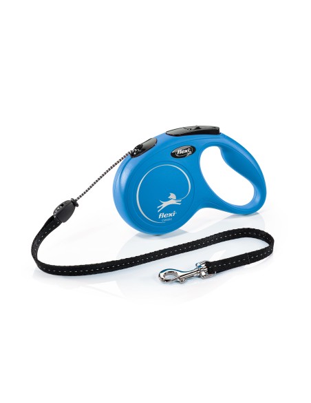 Flexi Classic - Correa Extensible para Perros hasta 20 kg, 5 m, Azul, con Luz LED y Multi Box, Diseño Ergonómico, Hecho en Alemania Flexi Classic - Correa Extensible para Perros hasta 20 kg, 5 m, Azul, con Luz LED y Multi Box, Diseño Ergonómico, Hecho en Alemania