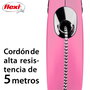 Flexi Classic Correa Extensible de Cordón, 5m, Rosa, Talla S hasta 12kg