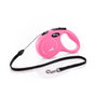 Flexi Classic Correa Extensible de Cordón, 5m, Rosa, Talla S hasta 12kg
