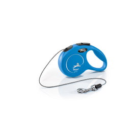 Flexi Classic Correa Extensible de Cordón Azul, 3m, XS