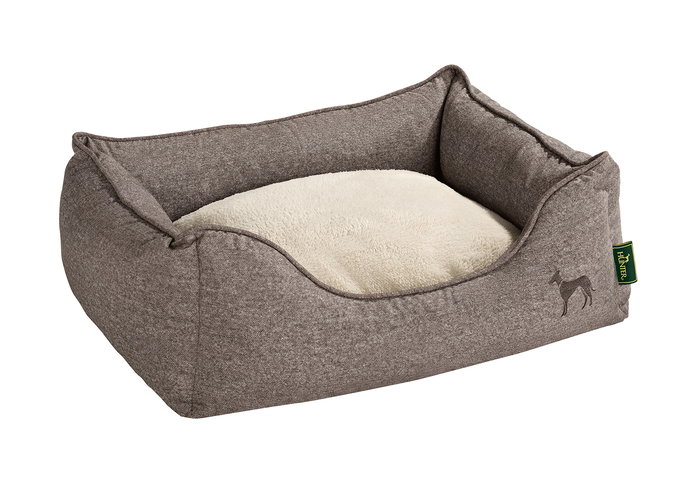 Hunter Sofá Boston 60x50 cm Marrón para Perros Diseño Clásico Acogedor con Funda Extraíble