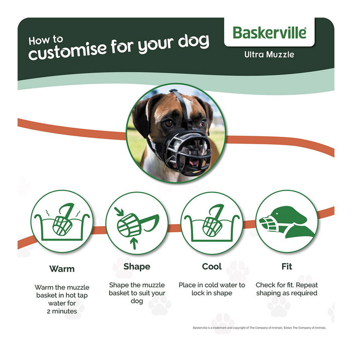Company Of Animals Baskerville Ultra Muzzle Negro
