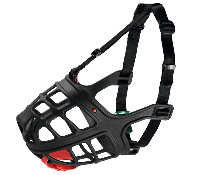 Hunter Bozal Albury 5 Negro para Perros Pequeños Medidas A 8.5cm B 30cm C 78cm con Protección