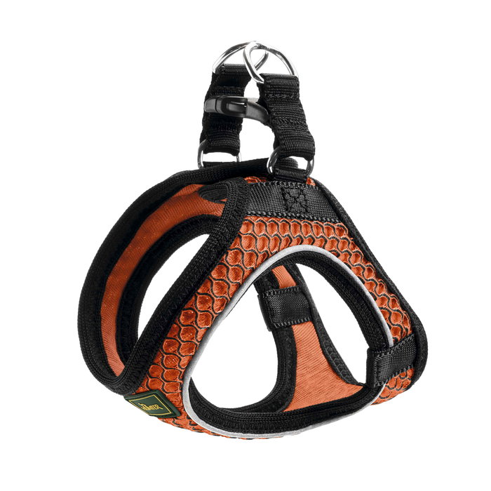 Hunter Arnés Hilo Comfort XXS-XS para Perro Cuello 30-35 cm Naranja Transpirable y Ligero
