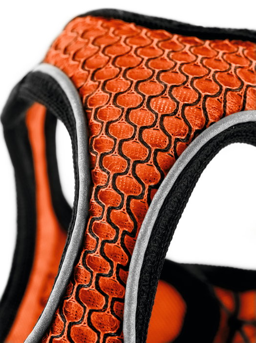 Hunter Arnés Hilo Comfort XS para Perro - Naranja - Cuello 35-37 cm, Pecho 36-40 cm