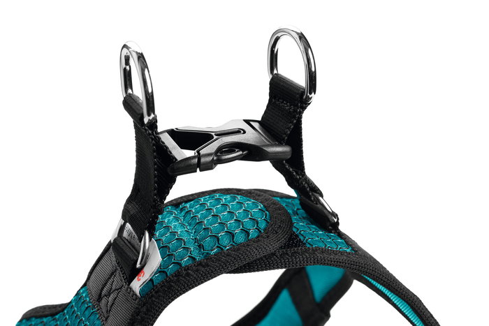 Hunter Arnés Hilo Comfort M Malla 3D Turquesa Cuello 55-60 cm Pecho 58-65 cm