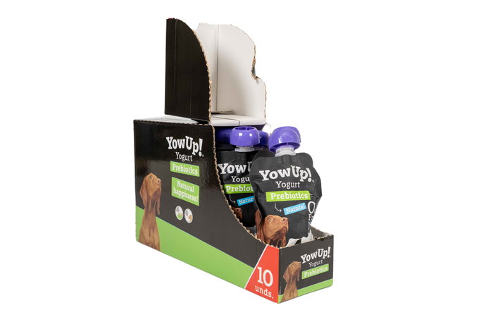 Yow Up! Yogur para Perros Sin Lactosa - Alimento Complementario - Pack de 10 Unidades x 115g