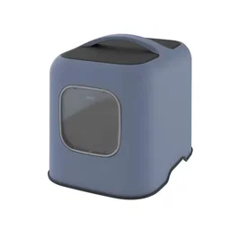 ROTHO Biala Caseta de Aseo para Gatos, Bleu Horizon, Plástico Reciclado, Filtro Antiolor