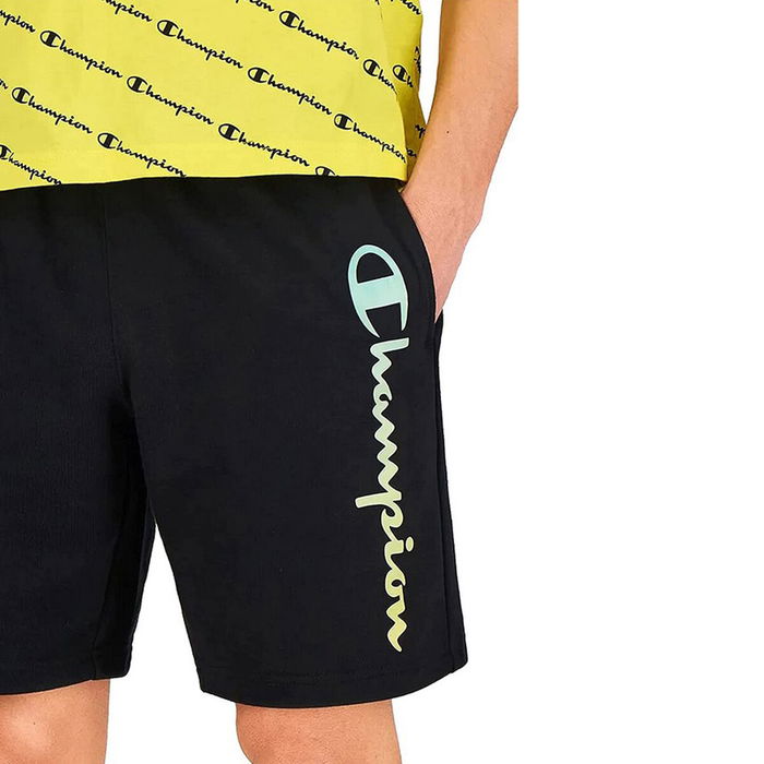 Pantalón Corto Deportivo Champion Bermuda Negro Hombre