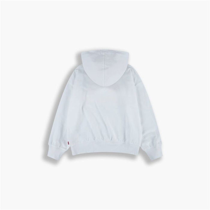 Sudadera con Capucha Niña Levi's Sportswear Levi's Oversized Blanco Sudadera con Capucha Niña Levi's Sportswear Levi's Oversized Blanco