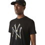 Camiseta de Manga Corta Hombre New Era 12827252 Negro (XL)