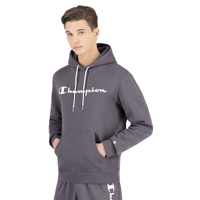 Sudadera con Capucha Hombre Champion Script Logo Print Gris claro 36