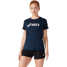Camiseta de Manga Corta Mujer Asics Core Azul marino
