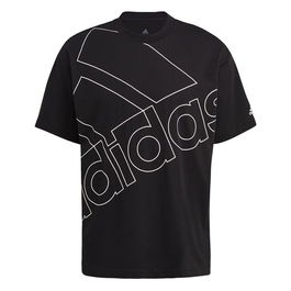 Camiseta de Manga Corta Hombre Adidas Giant Logo Negro