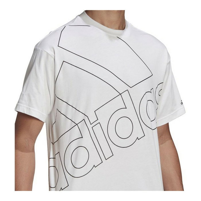 Camiseta de Manga Corta Hombre Adidas Giant Logo Blanco