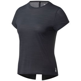 Camiseta de Manga Corta Mujer Reebok Workout Ready Activchill Negro