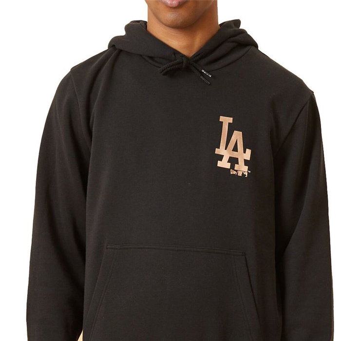 Sudadera con Capucha Hombre New Era LA Dodger Metallic Logo Black M Negro