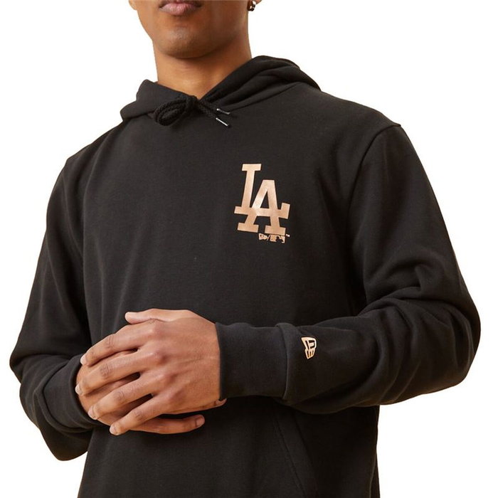 Sudadera con Capucha Hombre New Era LA Dodger Metallic Logo Black M Negro