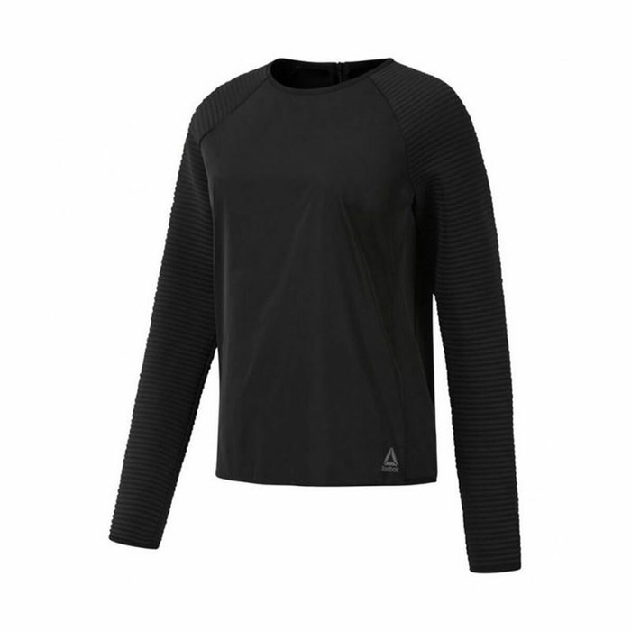 Camiseta de Manga Larga Mujer Reebok Thermowarm Deltapeak Negro Camiseta de Manga Larga Mujer Reebok Thermowarm Deltapeak Negro