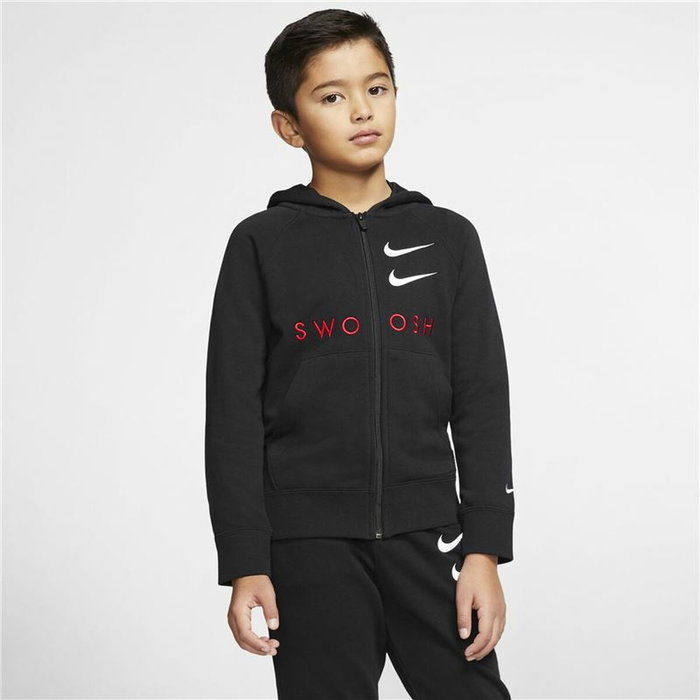 Chaqueta Deportiva para Niños Nike Swoosh Negro