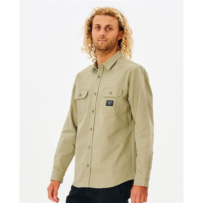 Camisa de Manga Larga Hombre Rip Curl Epic Beige (S)