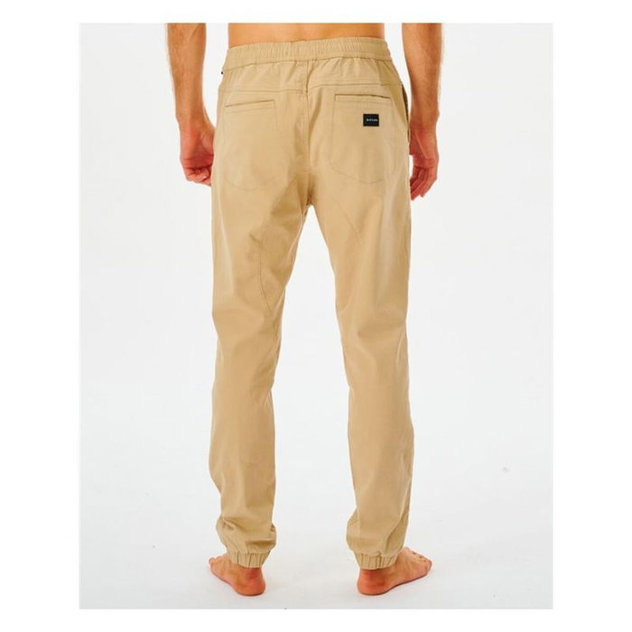 Pantalón Largo Deportivo Rip Curl Re Entry Jogger Beige Hombre