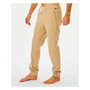 Pantalón Largo Deportivo Rip Curl Re Entry Jogger Beige Hombre