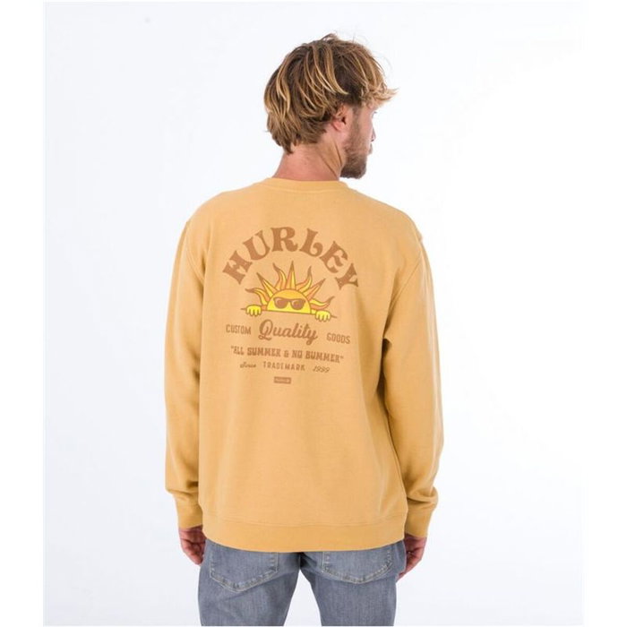 Sudadera sin Capucha Hombre Hurley No Bummers Ocre 40,5 Sudadera sin Capucha Hombre Hurley No Bummers Ocre 40,5