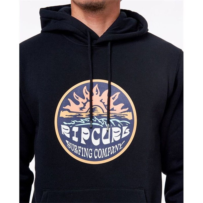 Sudadera con Capucha Hombre Rip Curl Down The Line Negro