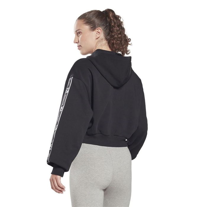 Chaqueta Deportiva para Mujer Reebok Tape Pack Full Zip W Negro