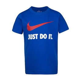 Camiseta de Manga Corta Infantil Nike NKB Swoosh Azul