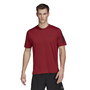 Camiseta de Manga Corta Hombre Adidas HK9542 Rojo Oscuro