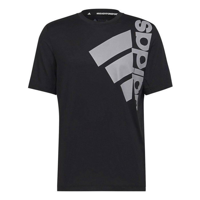 Camiseta de Manga Corta Hombre Adidas Big Badge Negro