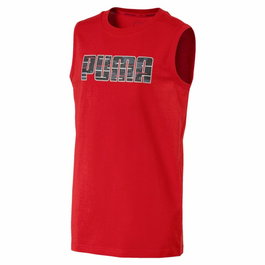 Camiseta de Manga Corta Infantil Puma Hero SL Tee Rojo