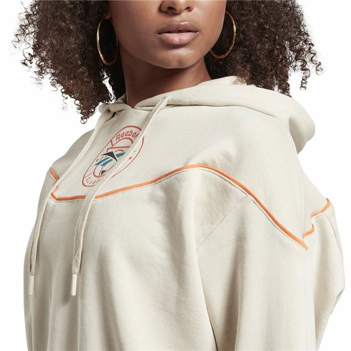 Sudadera con Capucha Mujer Reebok Reebok Classic Trail Beige