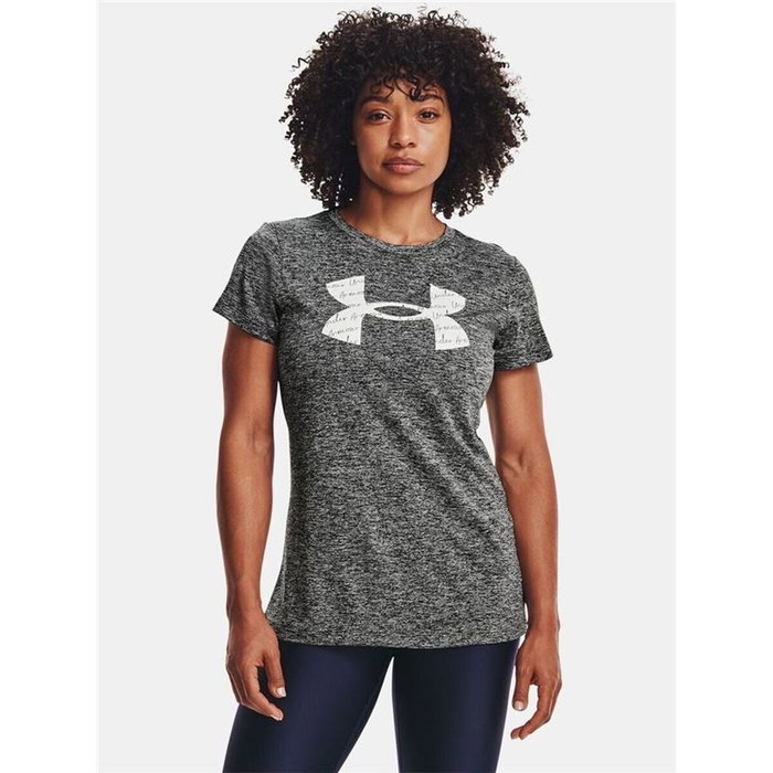 Camiseta de Manga Corta Mujer Under Armour Tech Twist Gris 8 Años