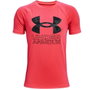 Camiseta de Manga Corta Infantil Under Armour Tech Hybrid Rojo 14-16 Años