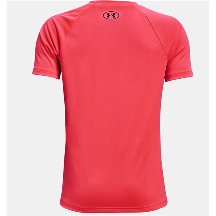 Camiseta de Manga Corta Infantil Under Armour Tech Hybrid Rojo 6 Años