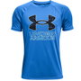 Camiseta de Manga Corta Infantil Under Armour Tech Hybrid Azul 16 Años