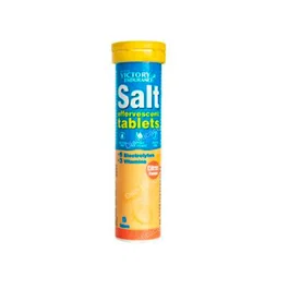 Victory Endurance Tabletas Efervescentes Salt Citrus Recuperación Mineral con 5 Electrolitos y 3 Vitaminas, 15 Unidades